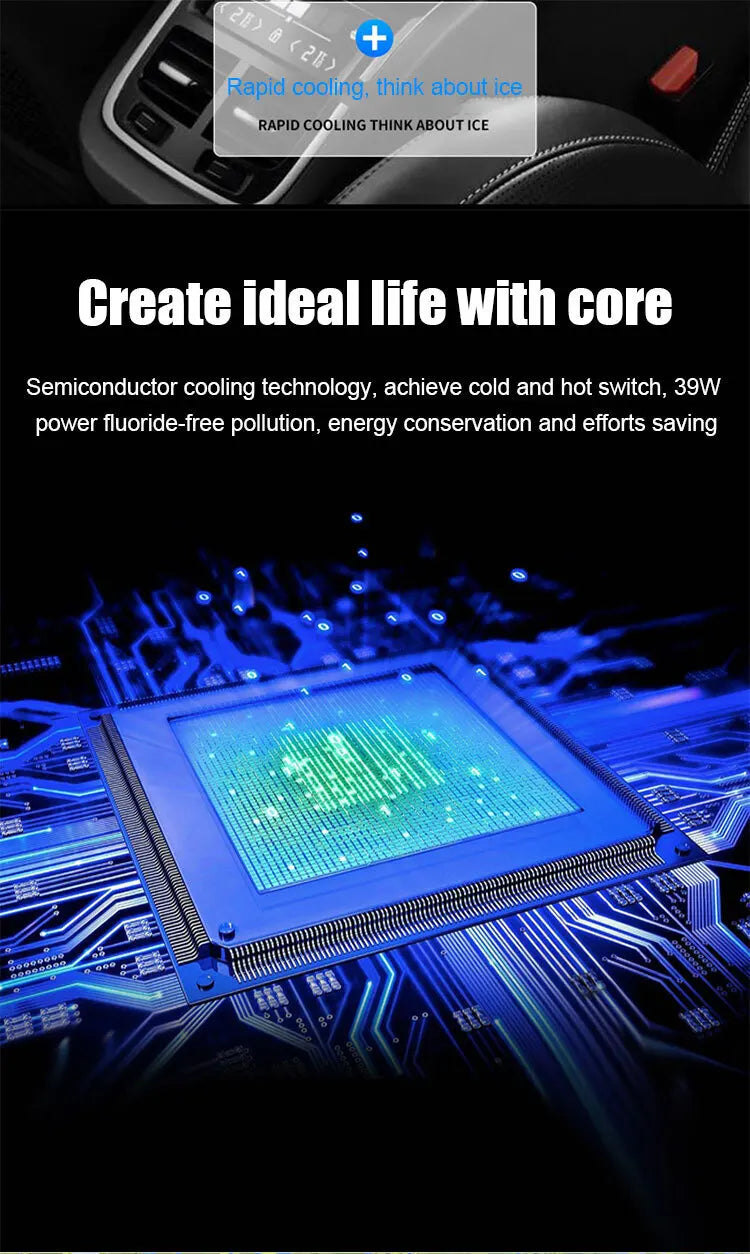 7.5 L Portable Warming and Cooling Car Refrigerator