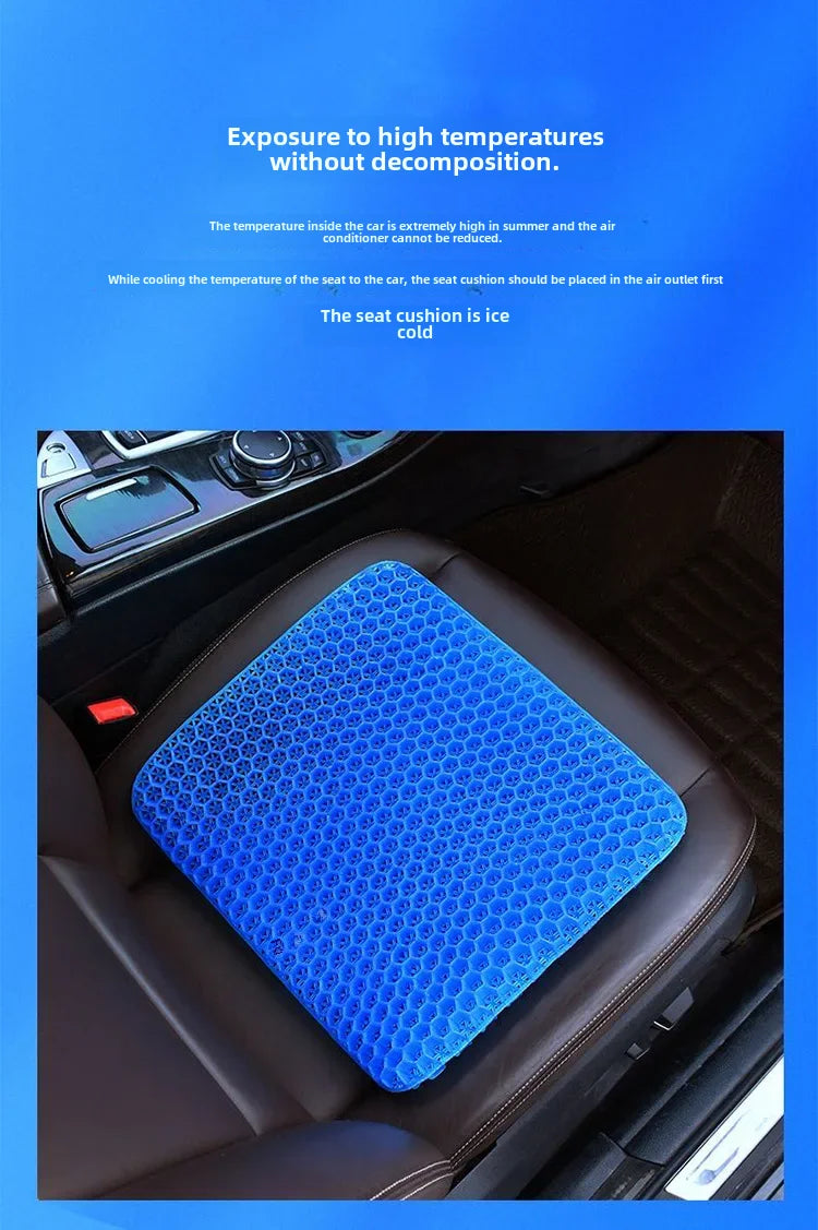 Breathable Cool Car Seat Cushion Summer Silicone Ice Pad