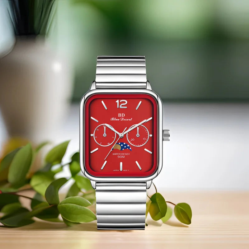 Casio Quartz Moonrise Dial Watch