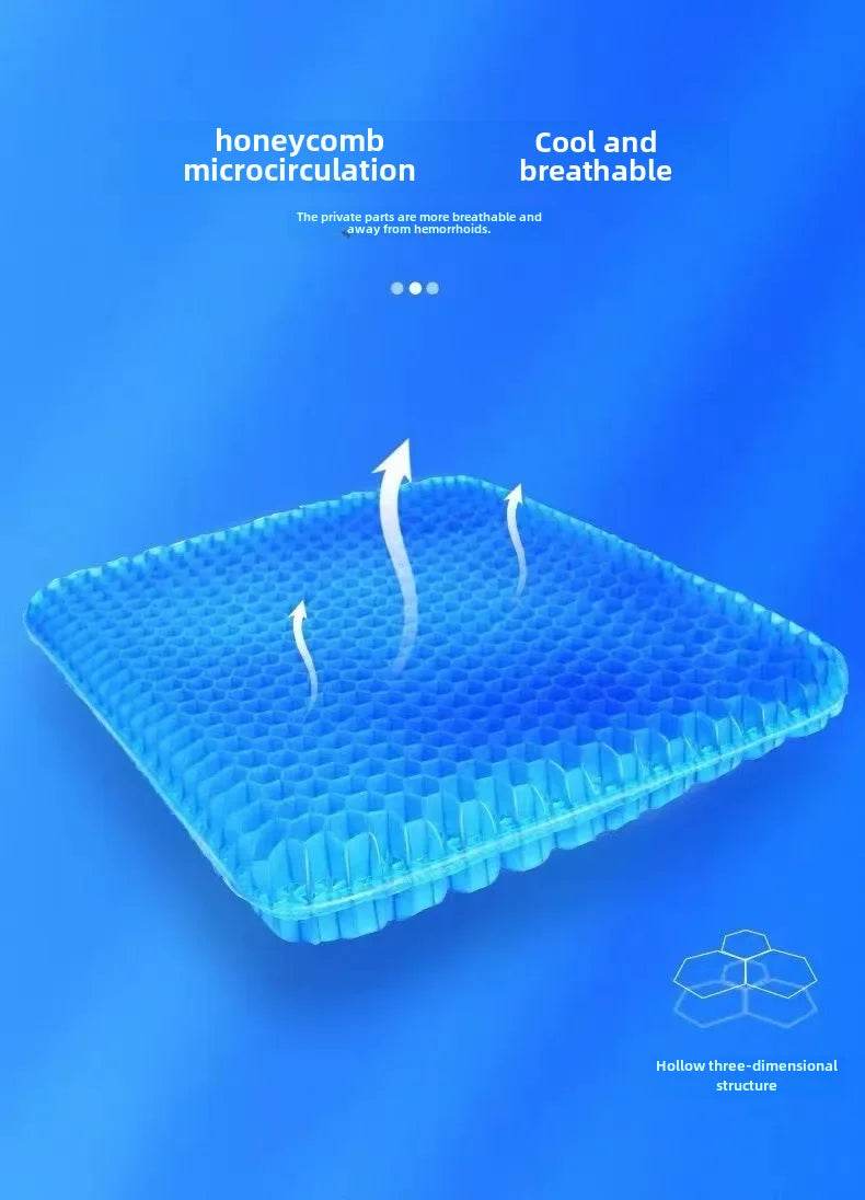 Breathable Cool Car Seat Cushion Summer Silicone Ice Pad
