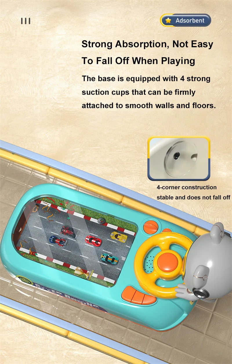 Simulation Driving Steering Wheel & Car Racing Toys For Kids