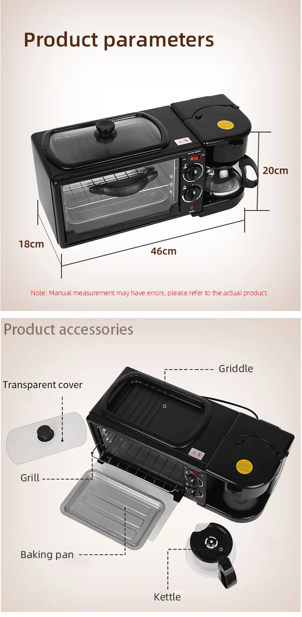 3 in 1 Breakfast Machine