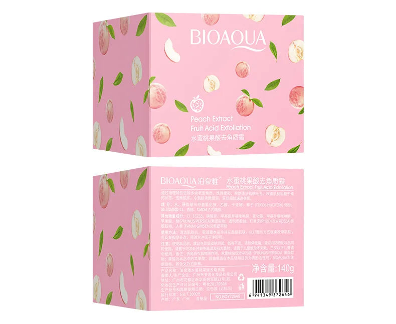BIOAQUA Honey Peach Exfoliating Cream Facial Scrub Exfoliant Body