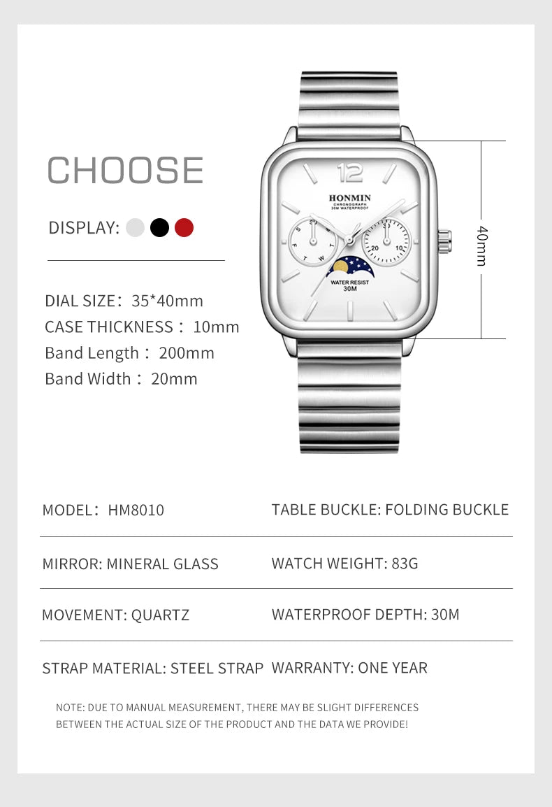 Casio Quartz Moonrise Dial Watch