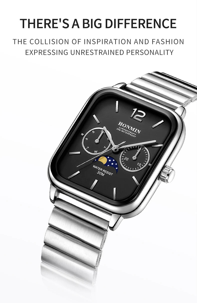 Casio Quartz Moonrise Dial Watch