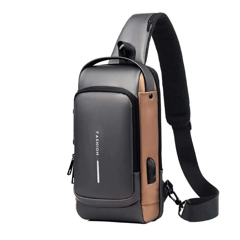 Multifunction Anti Theft USB Messenger Cross Body Travel Sling Chest Bags