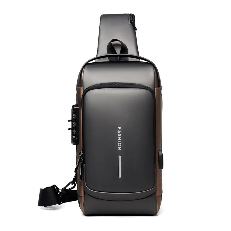 Multifunction Anti Theft USB Messenger Cross Body Travel Sling Chest Bags
