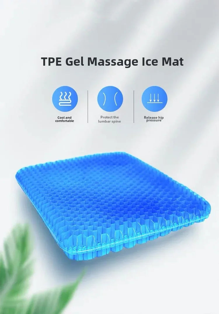 Breathable Cool Car Seat Cushion Summer Silicone Ice Pad
