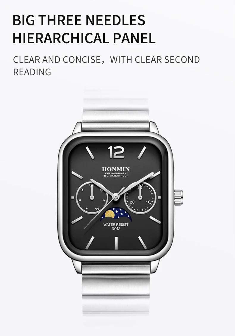 Casio Quartz Moonrise Dial Watch