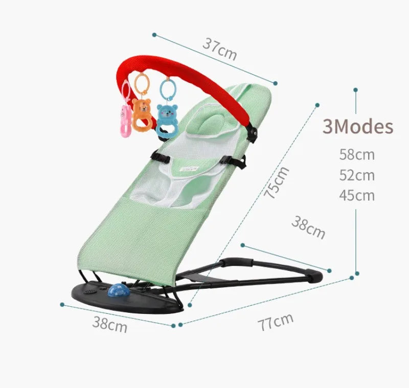 Foldable Swing Chair for Babies & Toddlers Three speed Height Adjustment Baby Comfort