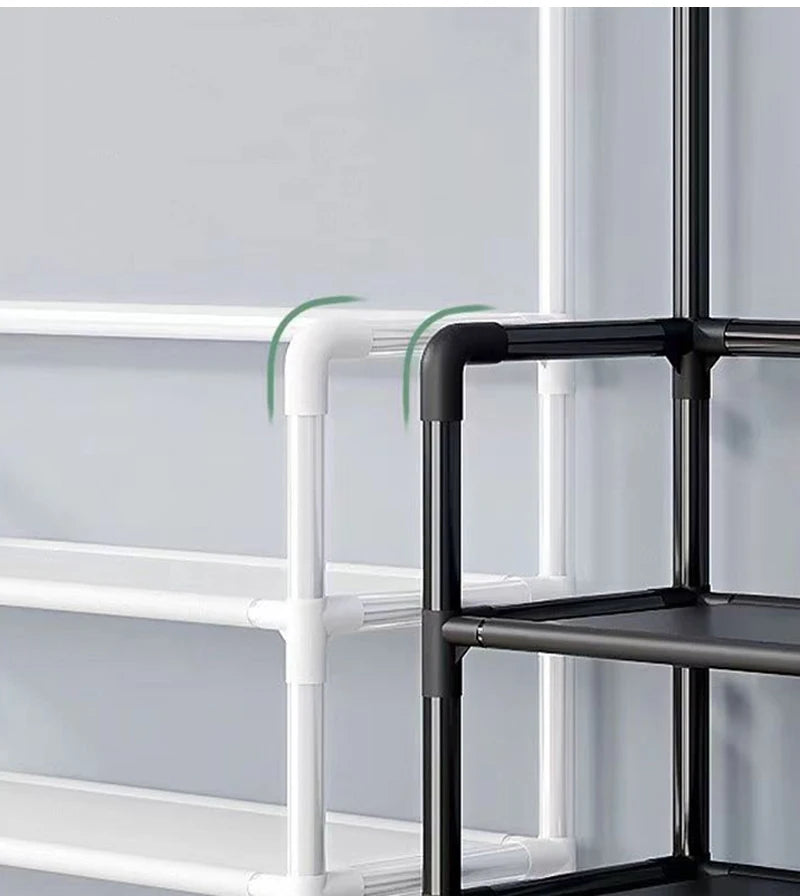 Multi Layer Shoe Rack Coat Storage & DIY Clothes Hanger