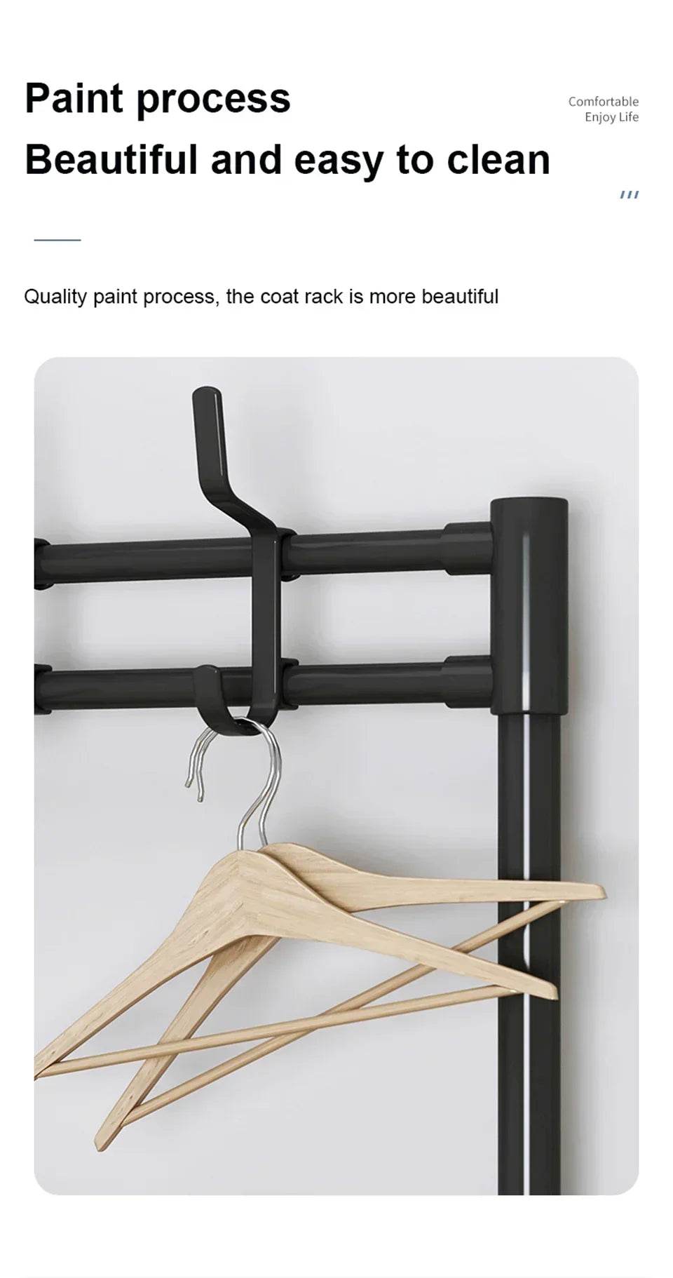 Multi Layer Shoe Rack Coat Storage & DIY Clothes Hanger