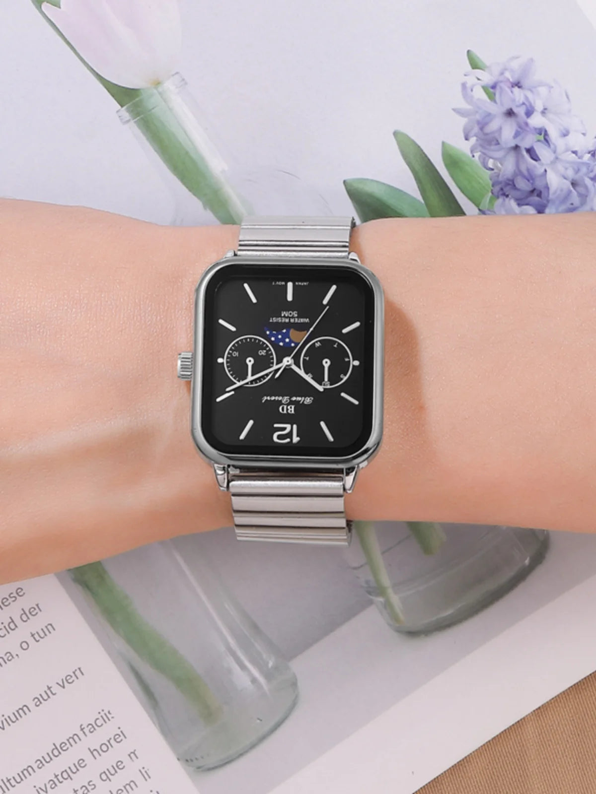 Casio Quartz Moonrise Dial Watch