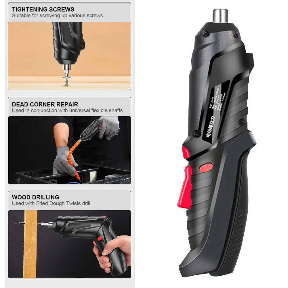 Set Of Drills And Hand Tools For Multiple Uses