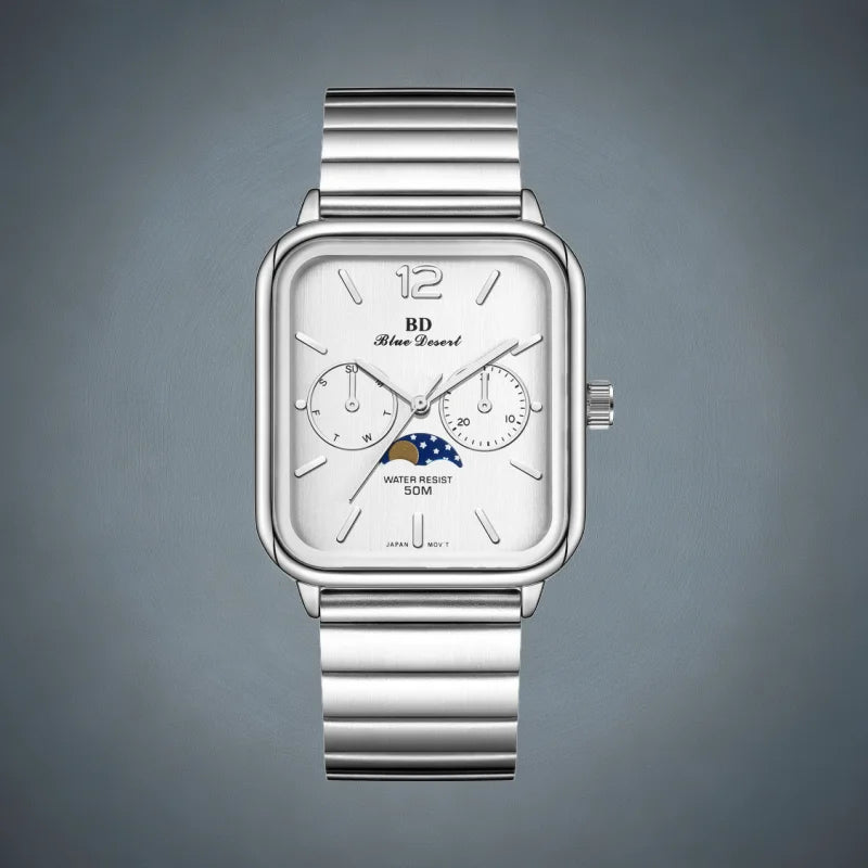 Casio Quartz Moonrise Dial Watch