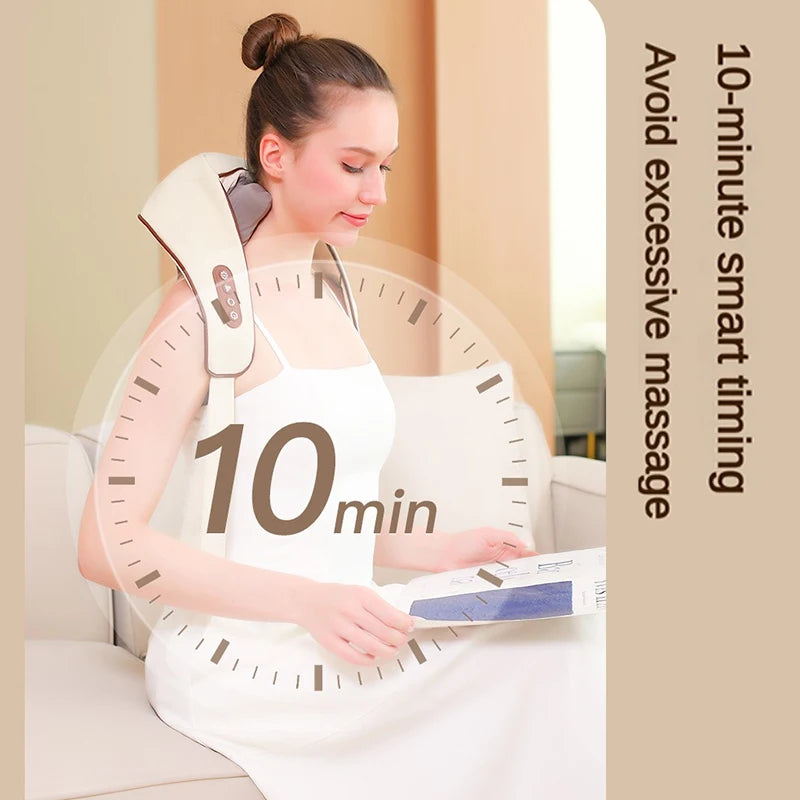 6D Adjustable Neck Shoulder & Muscle Relaxation Massager