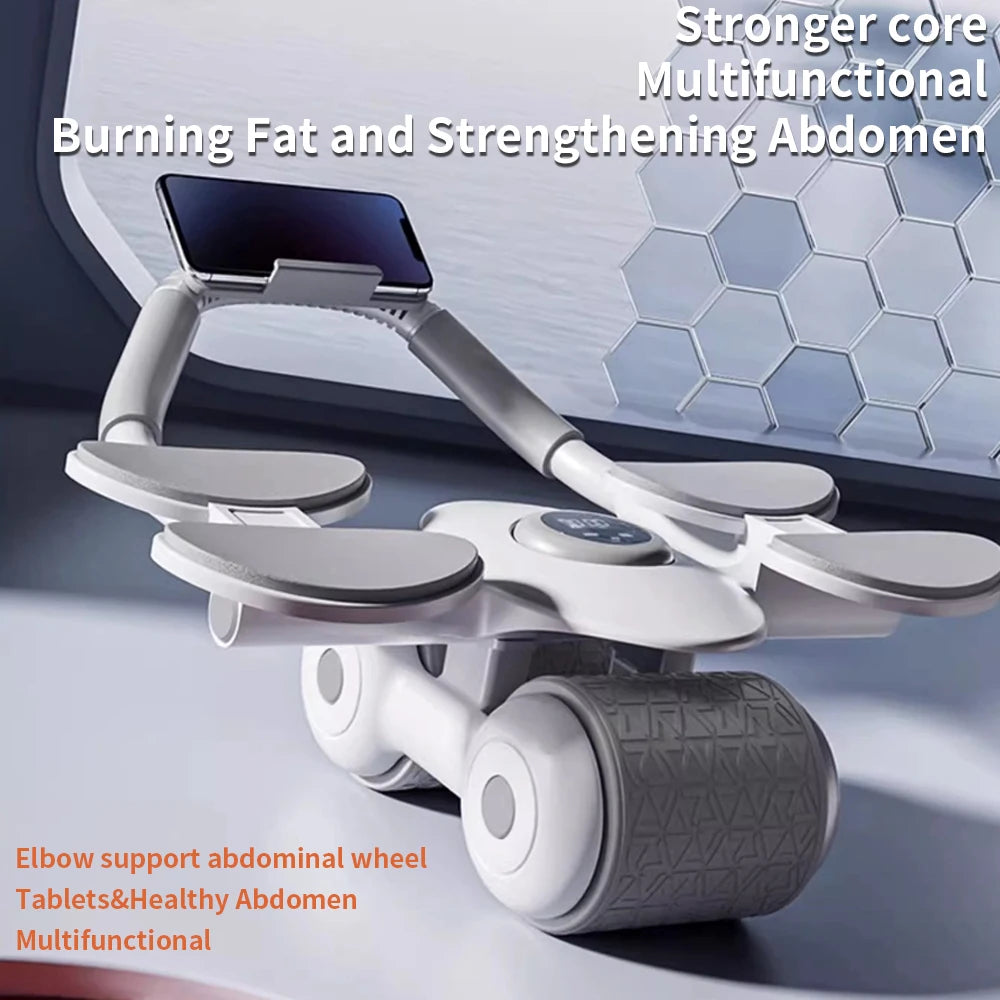 Elbow Support Abdominal Wheel Ab Roller With Timer