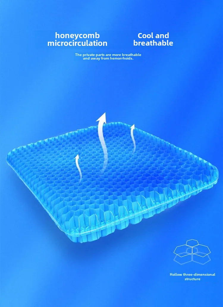 Breathable Cool Car Seat Cushion Summer Silicone Ice Pad