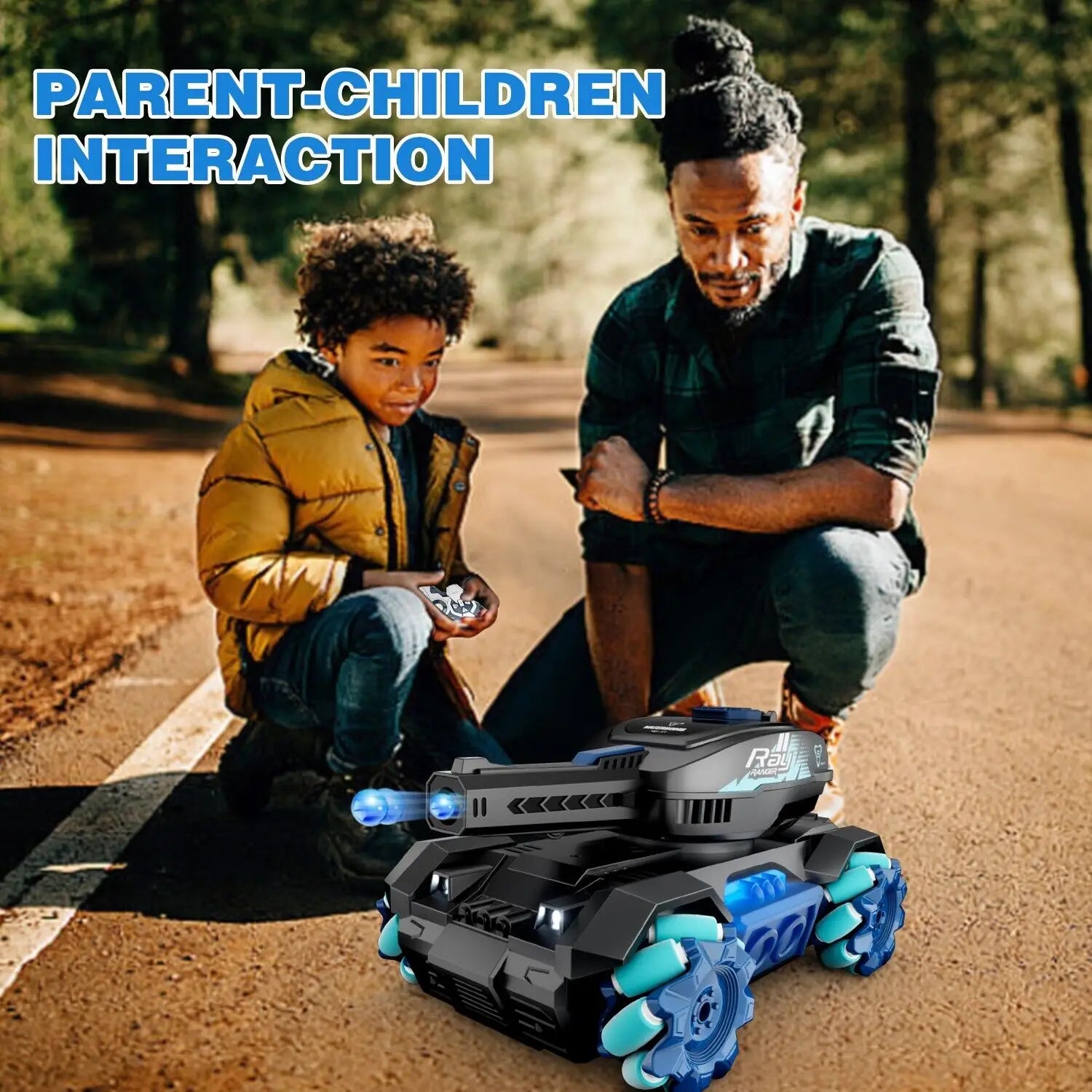 RC Tank Toys Four Wheel Drive Remote Control Car 2.4G Gesture Water Bomb