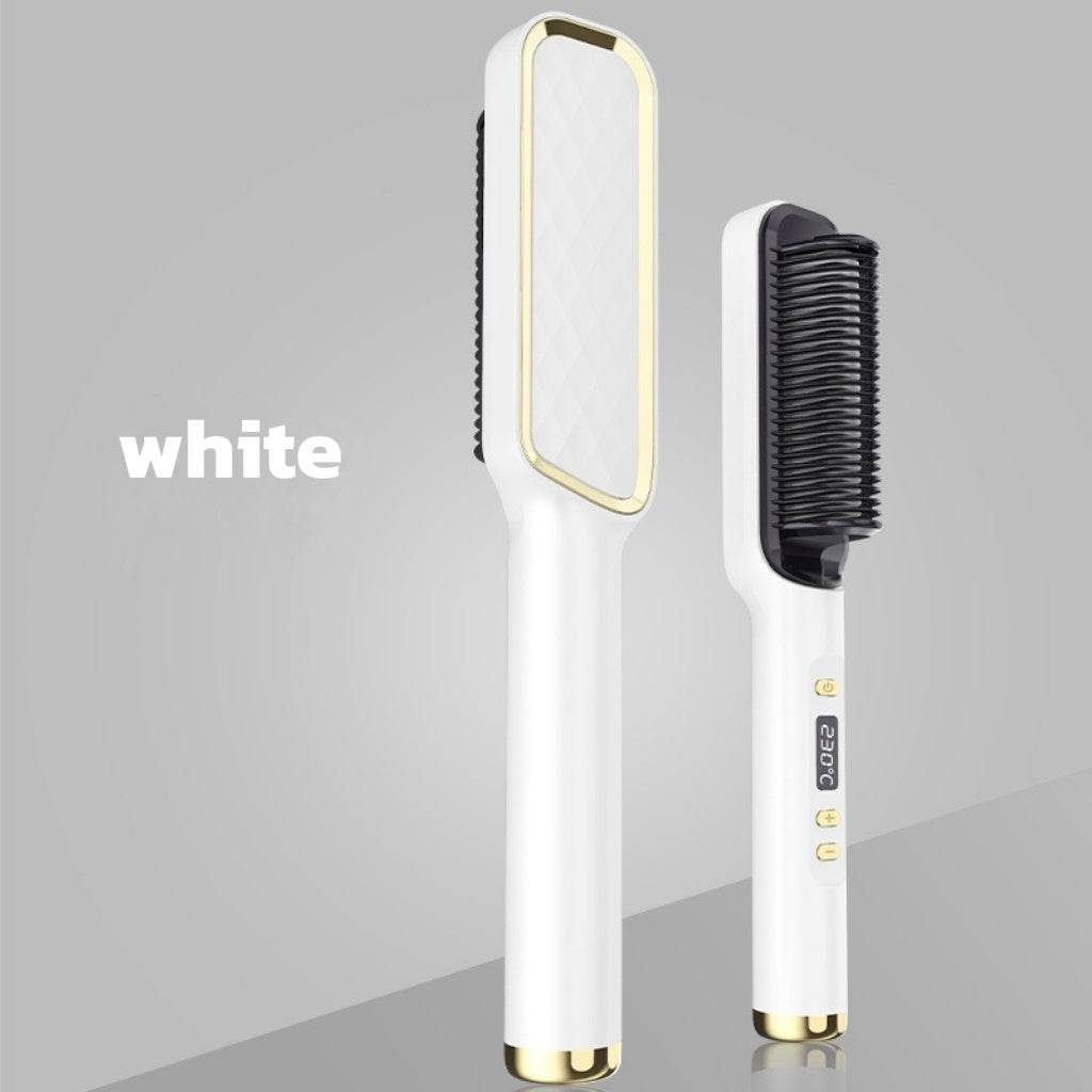 Negative Ion Straightener Comb White
