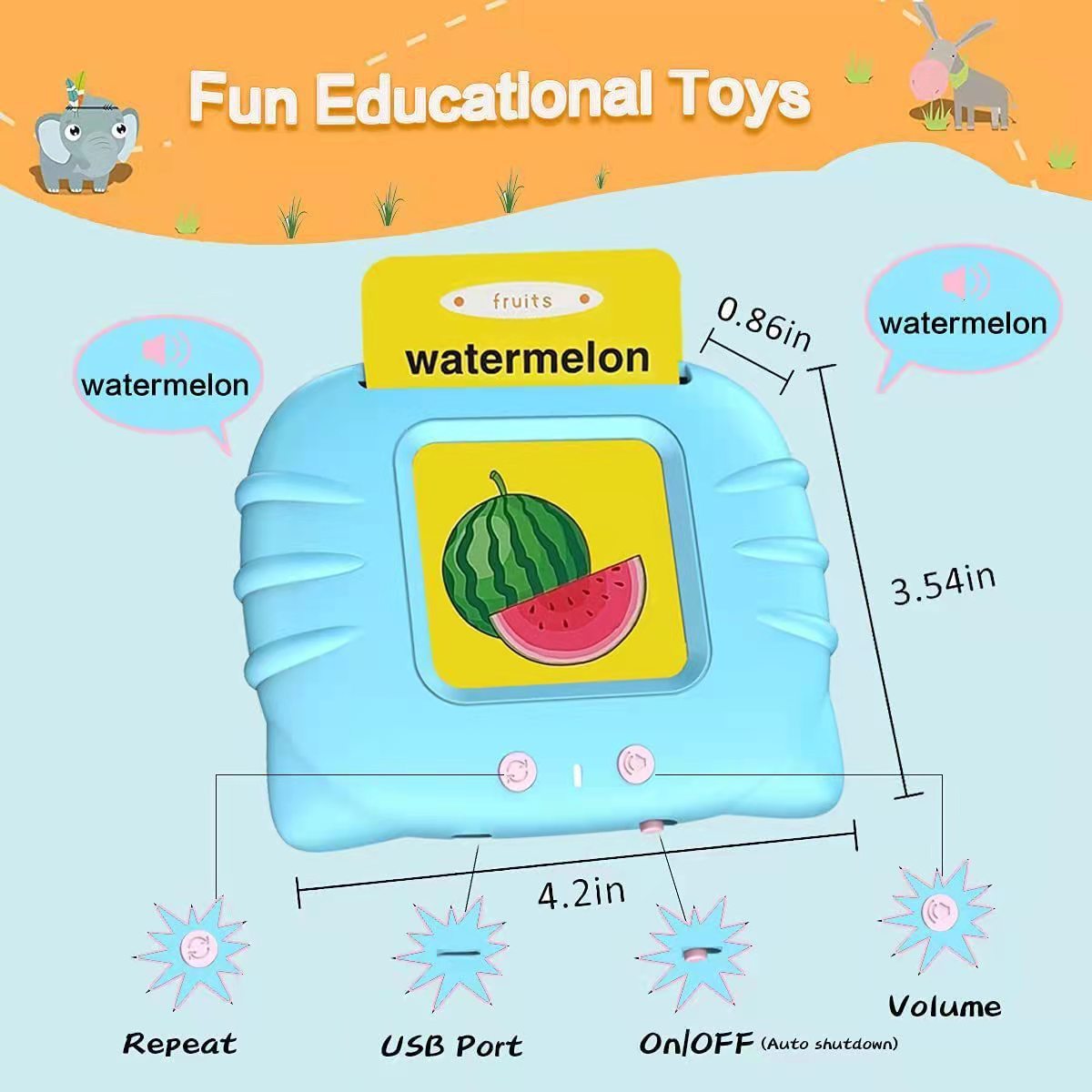Children’s Enlightening Early Education Smart Pure English Card