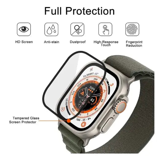 WATERPROOF ULTRA SMART WATCH WITH 7 STRAPS & 2.1 INCH FULL HD SCREEN