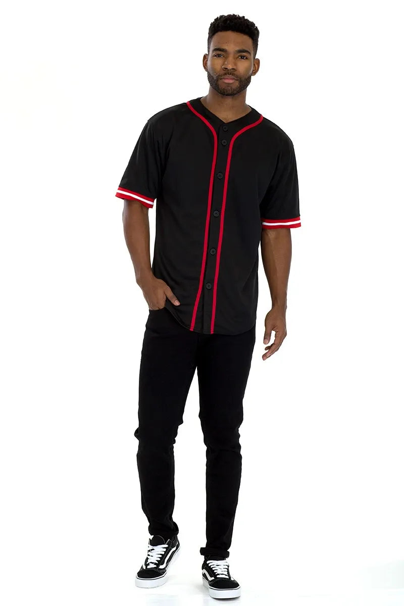 WEIV Men’s Unisex Baseball Jersey Sports T Shirt