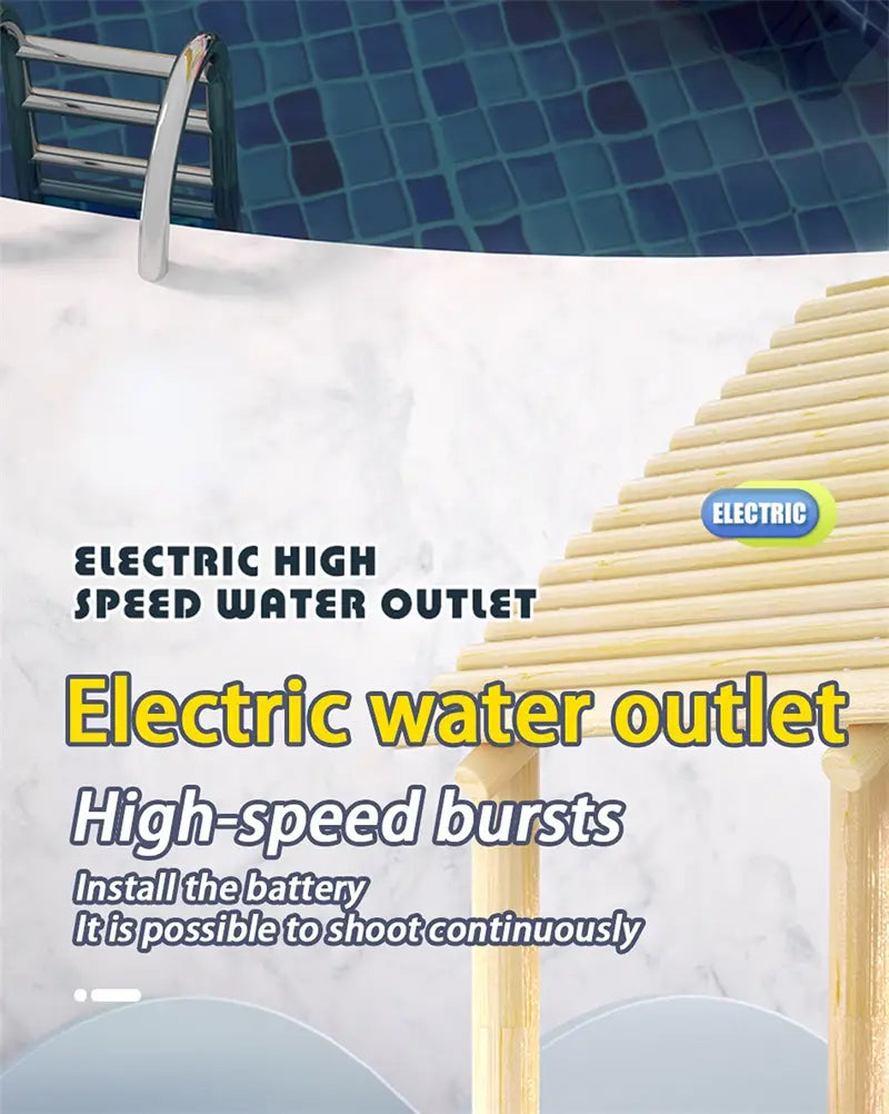Space Water Gun Electric Automatic Absorption Fights Toy Outdoor Beach Swimming Pool Bath Toys For Children Kid Gift