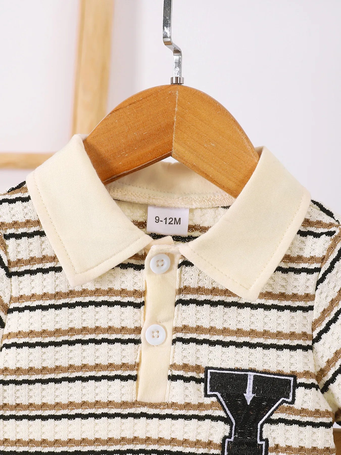 Children’s Striped Short Sleeve Polo and Pants Set