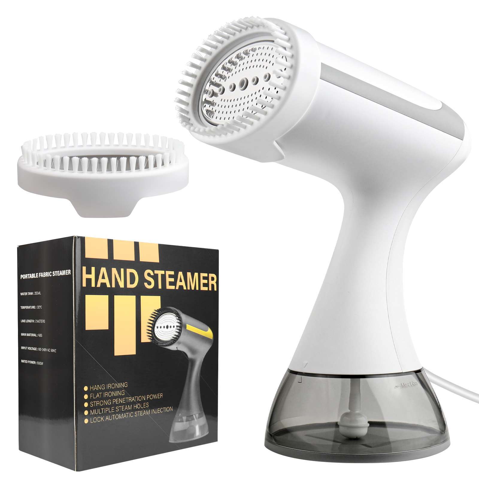 Clothes Steamer Compact And Efficient Suitable For Travel Home Use Cleaning Ironing White