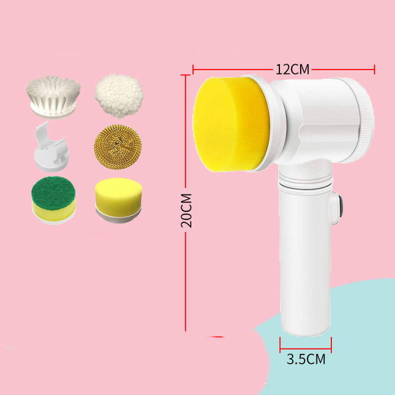 Kitchen Supplies Multifunctional Brush Electric Scrubber Rechargeable Dishwashing Automatic Range Hood Stove