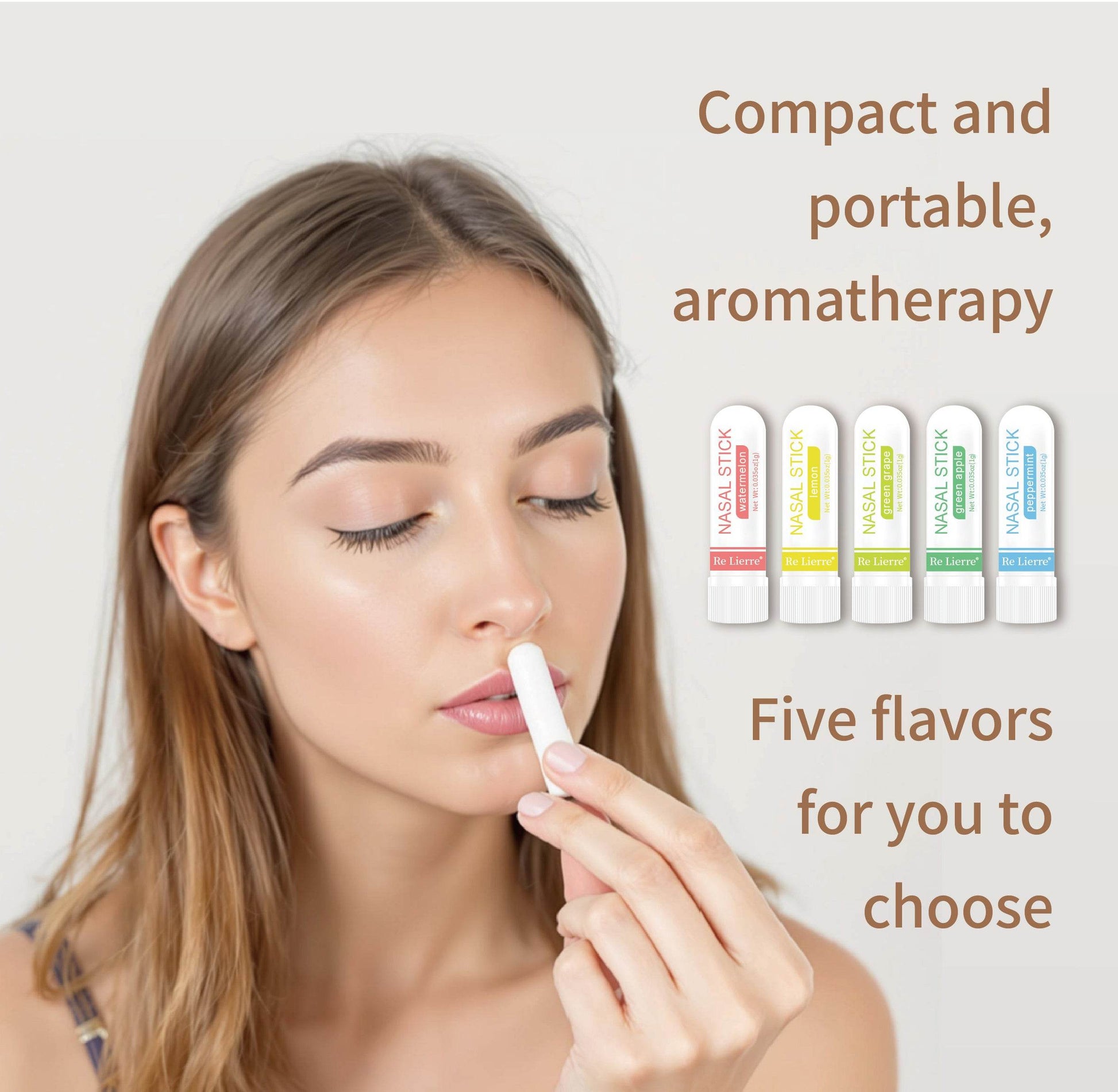 Re Lierre 5 in 1 Nasal Energy Bar White