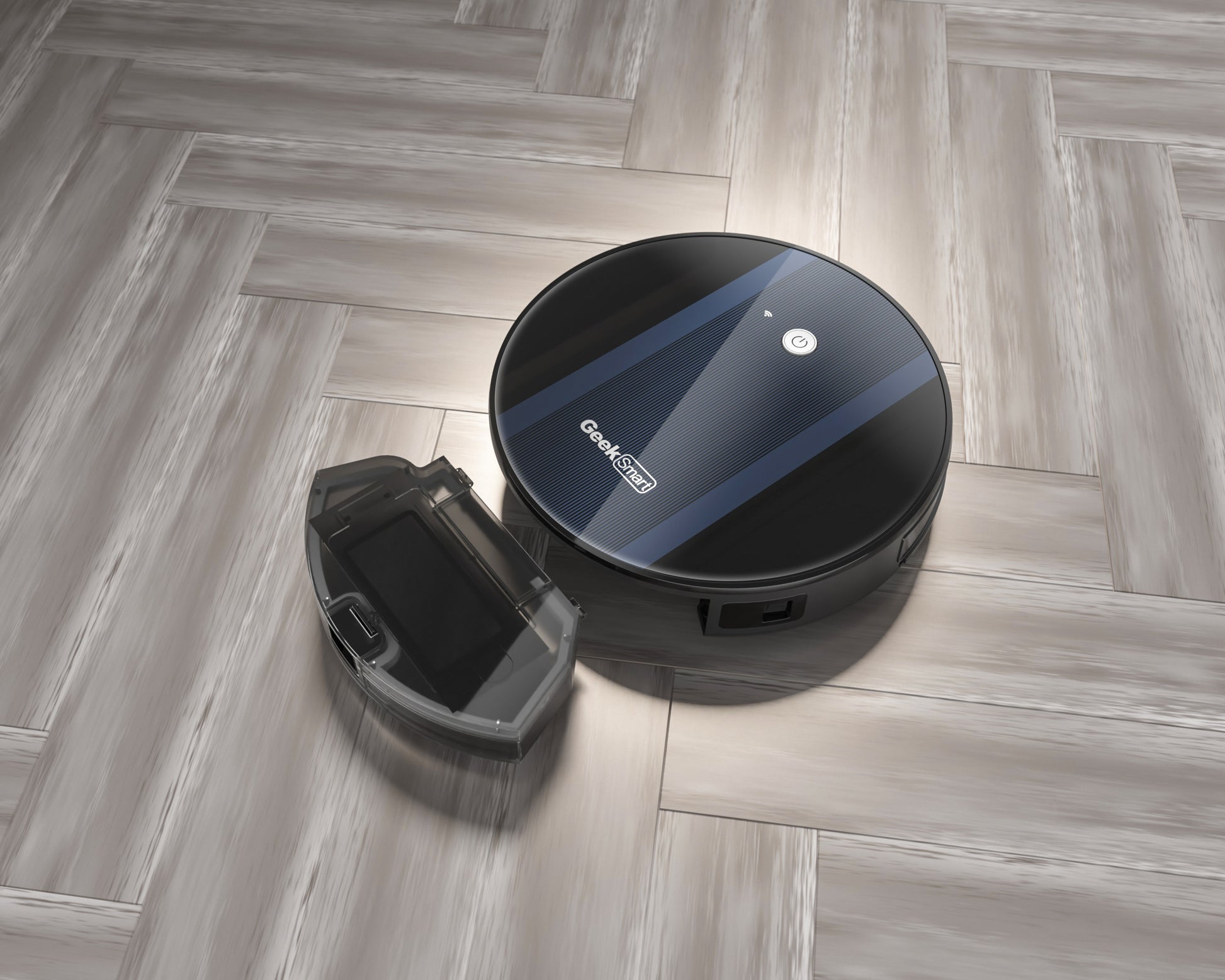 Geek Smart Robot Vacuum Cleaner G6 Plus Ultra Thin 1800Pa Strong Suction Automatic Self Charging Wi Fi Connectivity App