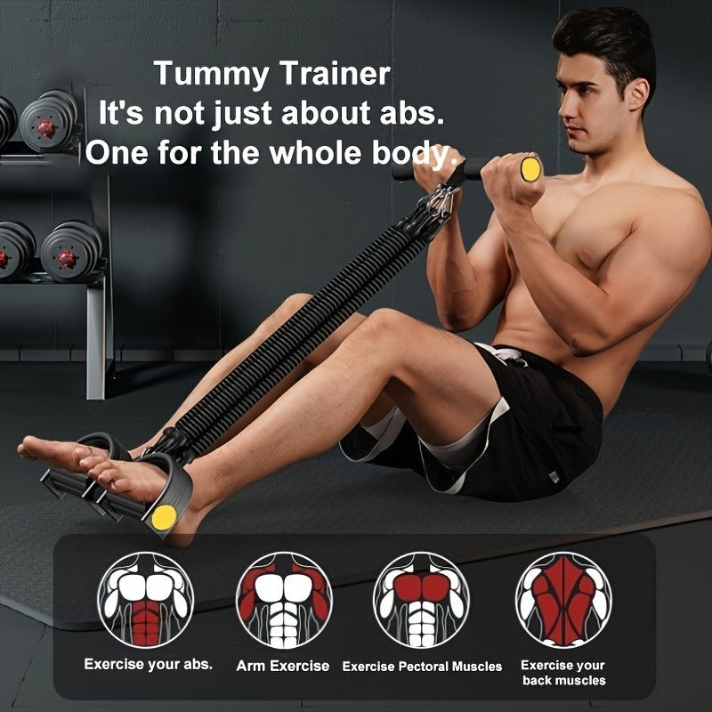 A Set Of Adjustable Resistance Tension Bands With Foot Pedals And Handles High Level Anti Fall Suitable For Fitness