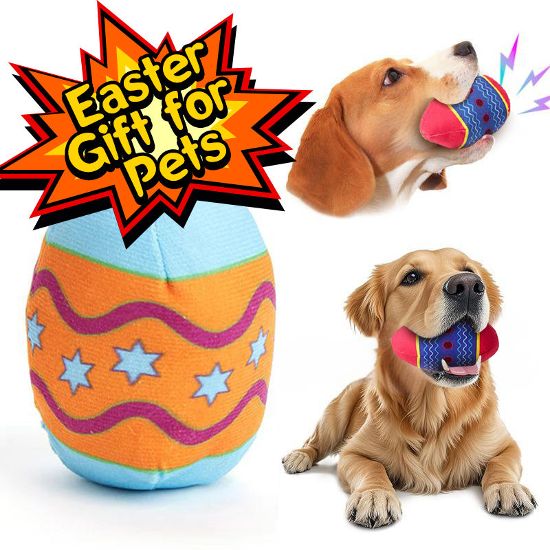 Easter Egg Toys For Pet GREEN And RED Interactive Dog Toy Short Term Play Design Aggressive Chewers Chew With Sounds