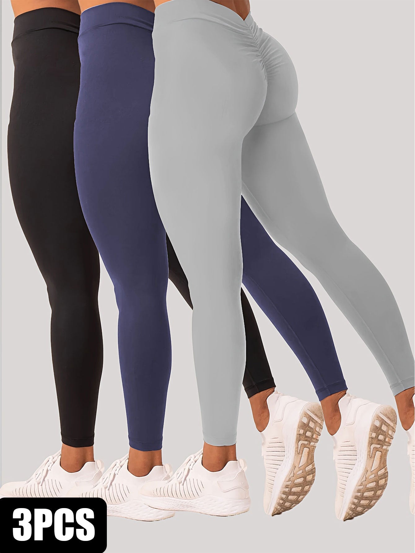 3 Pack Women’s Yoga Leggings With High Waistband Moisture Wicking And Stretchy Perfect For Outdoor Activities Fitness