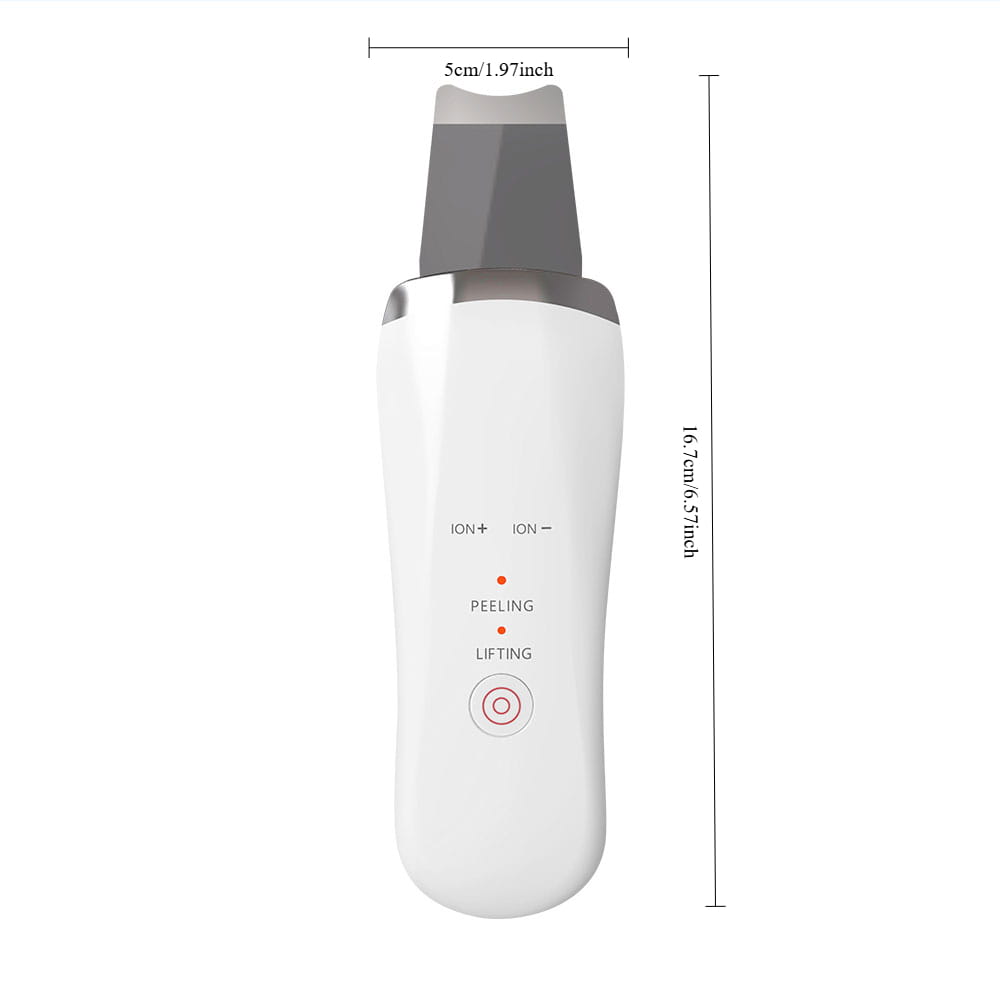 Electric Ultrasonic Skin Scrubber Face Spatula Home Facial Cleaner Handheld Mini Derma Galvanica Tightening Machine USB