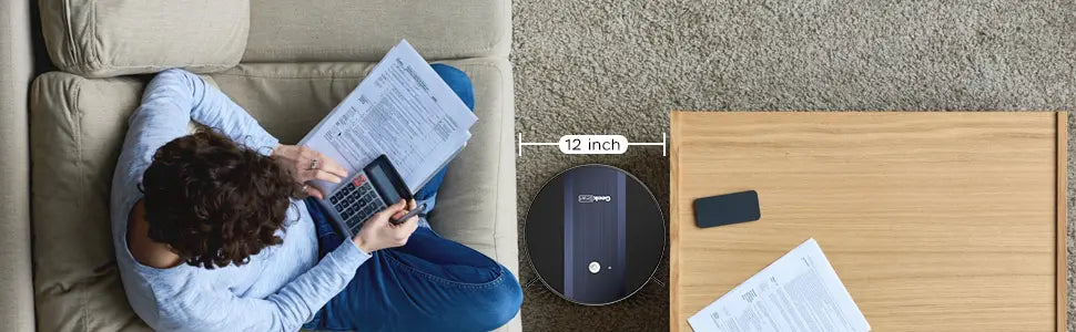 Geek Smart Robot Vacuum Cleaner G6 Plus Ultra Thin 1800Pa Strong Suction Automatic Self Charging Wi Fi Connectivity App