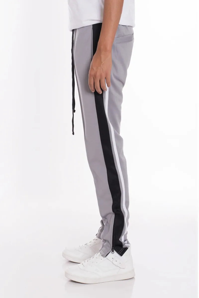 WEIV Men’s Stripes Tricot Tapered Pants