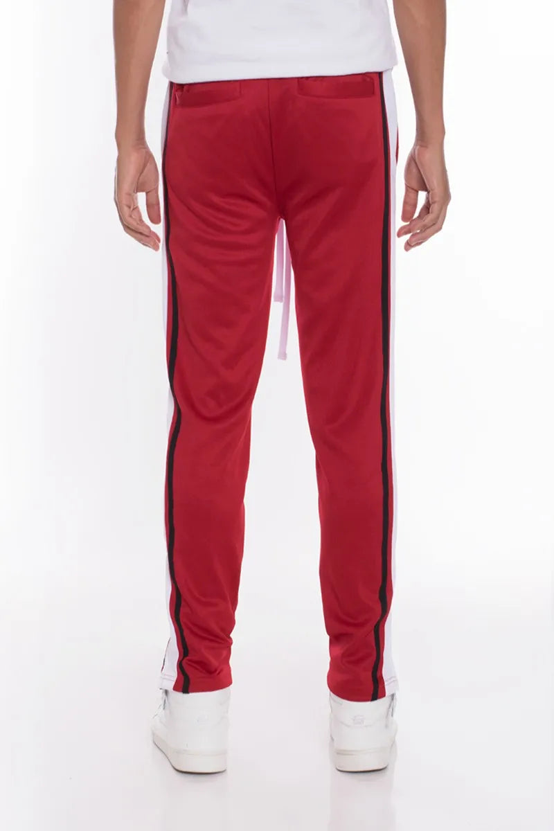 WEIV Men’s Stripes Tricot Tapered Pants