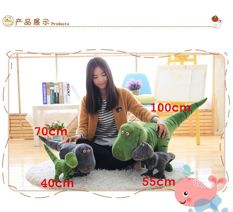 New Dinosaur Plush Toys Cartoon Tyrannosaurus Cute Stuffed Toy Dolls For Kids Children Birthday Gift