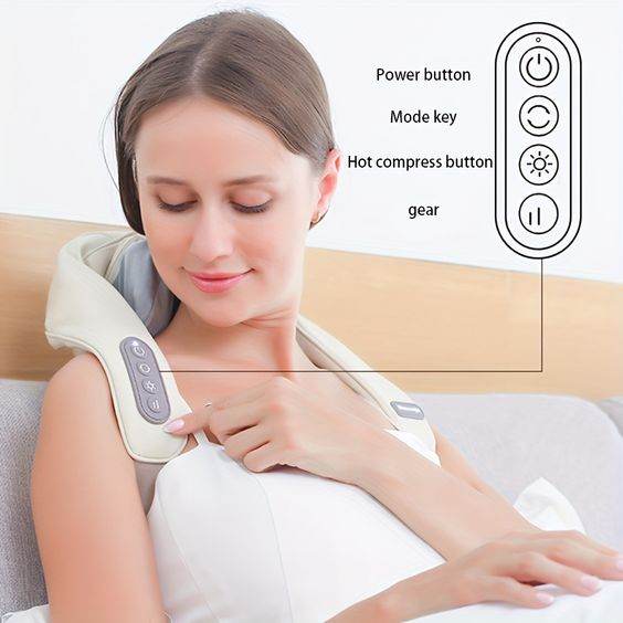 6D Adjustable Neck Shoulder & Muscle Relaxation Massager