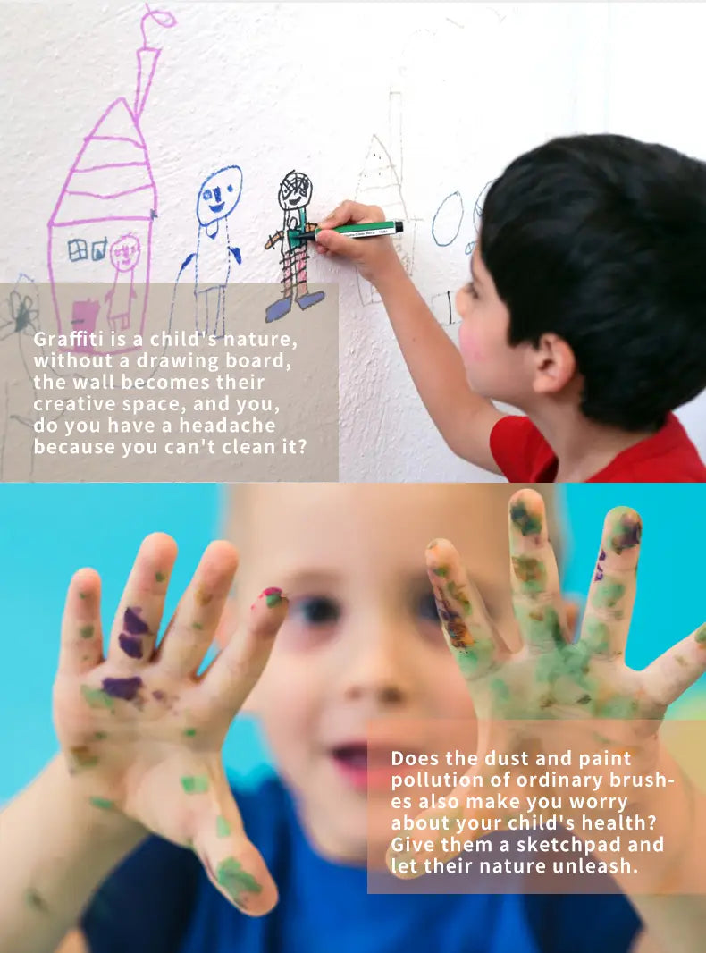 LCD Children’s Cartoon Color Drawing Board Eye Protection Handwriting Student Kindergarten Puzzle Graffiti Home Toy