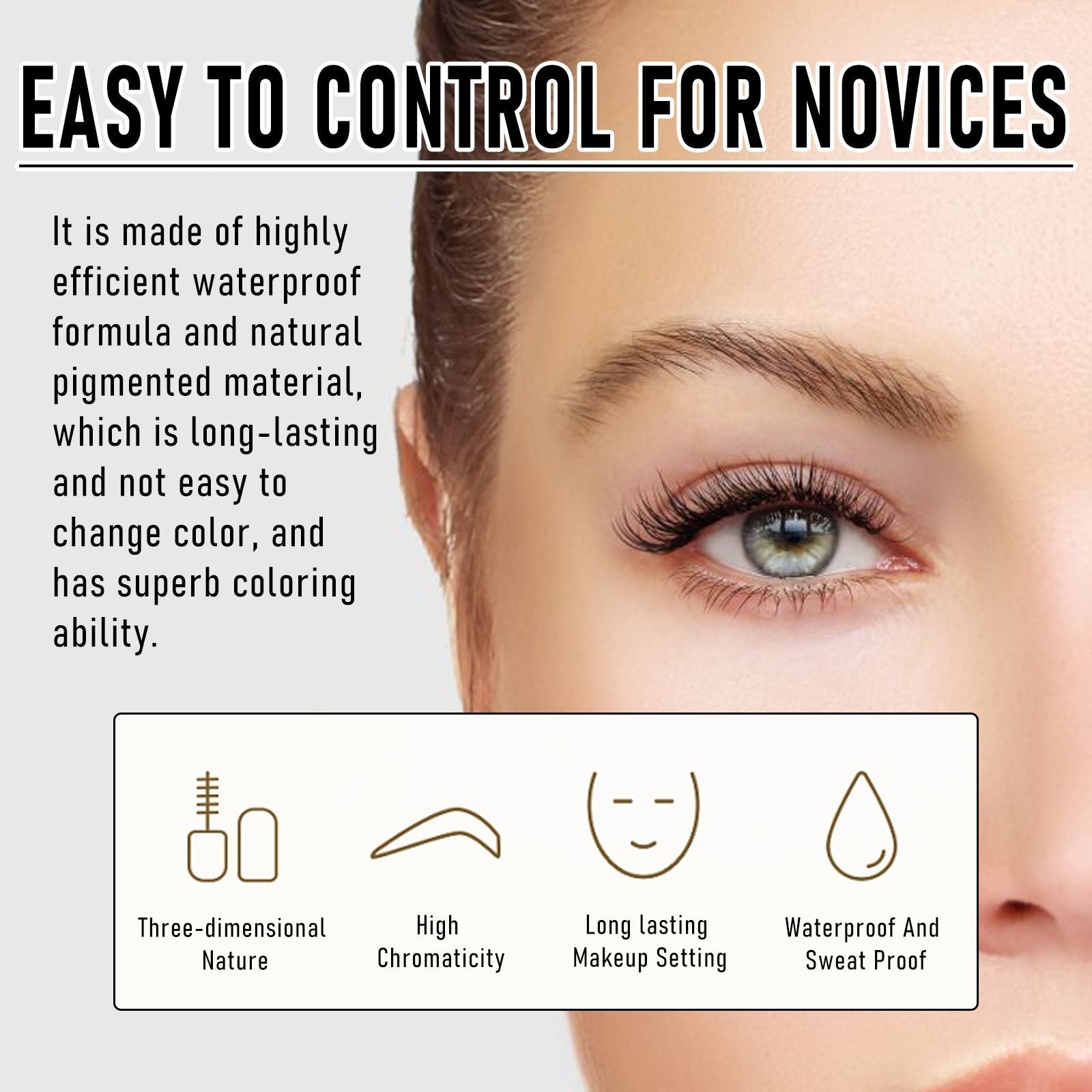 EELHOE Peel off Eyebrow Dye Gel Waterproof Sweat proof Smudge resistant For Creating Natural 3D Volumetric Brows Tattoo