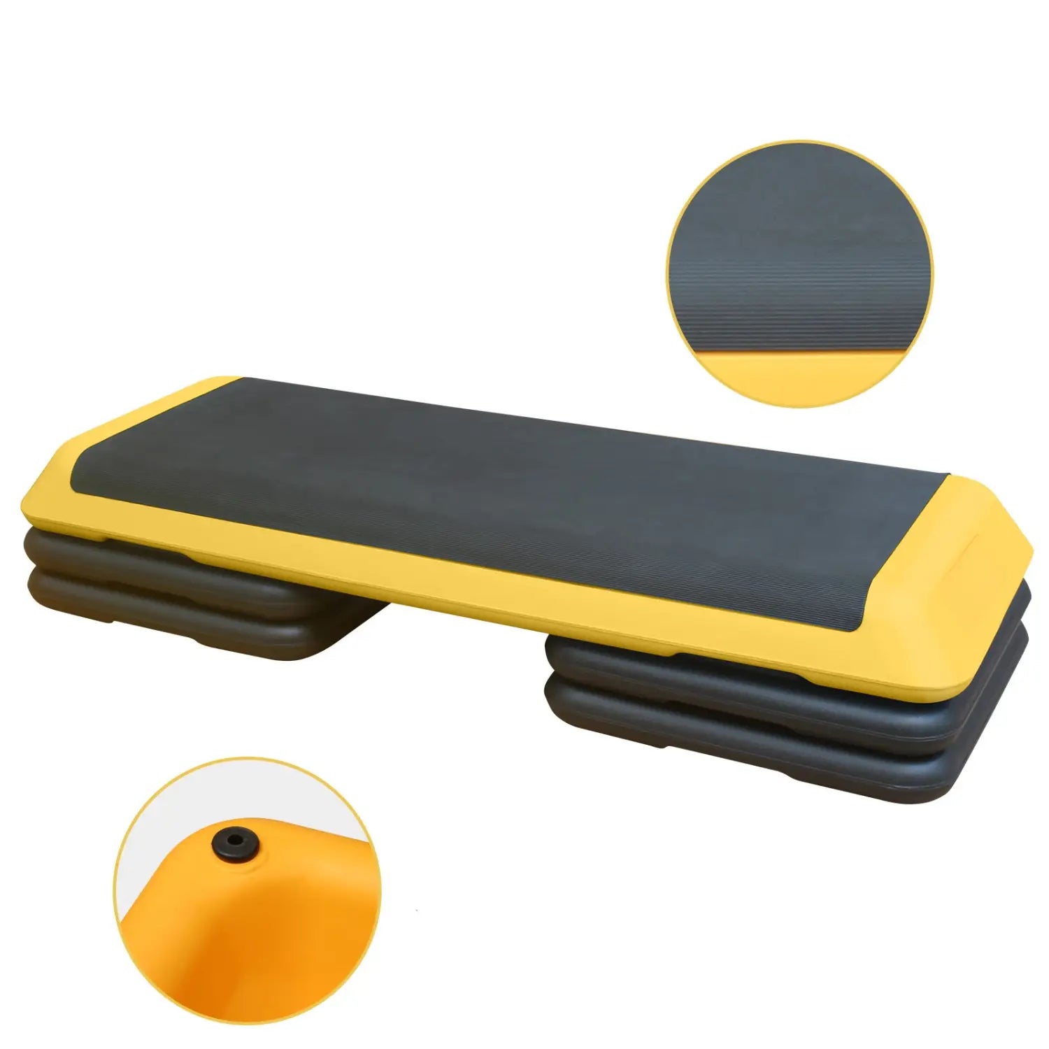Adjustable Aerobic Stepper Fitness With 4 Lifts And Exercise Platform Trainer