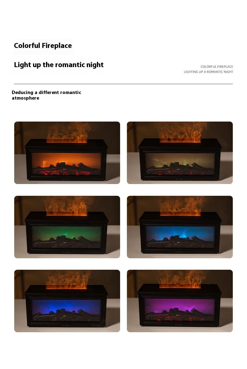 Simulation 3d Fireplace Flame Aroma Diffuser Household Desk