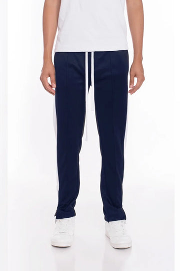WEIV Men’s Stripes Tricot Tapered Pants NAVY / S
