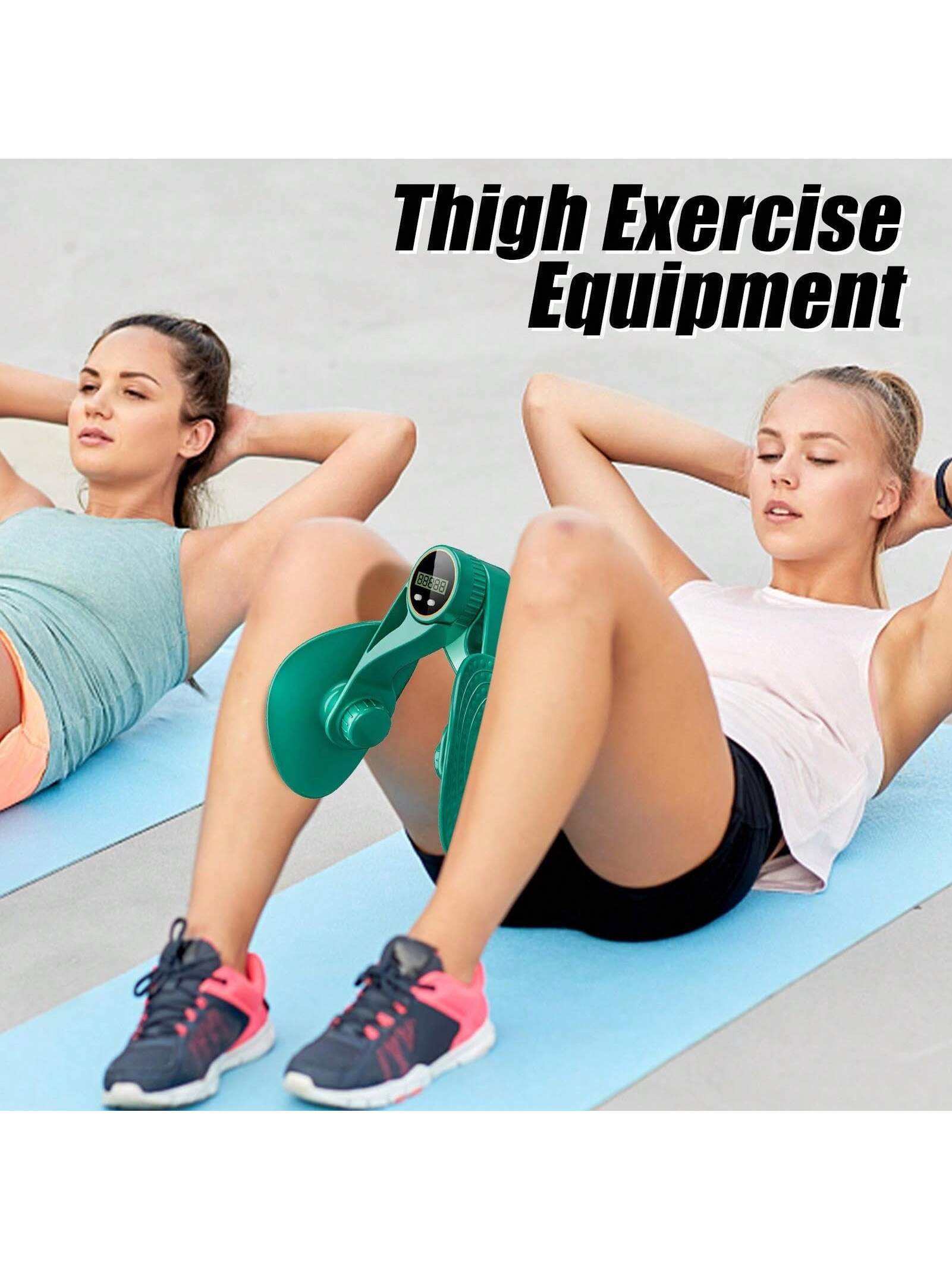Inner Thigh Exerciser And Pelvic Floor Kegel Trainer With Resistance Bands LED Counter 3 Intensity Levels Home Gym