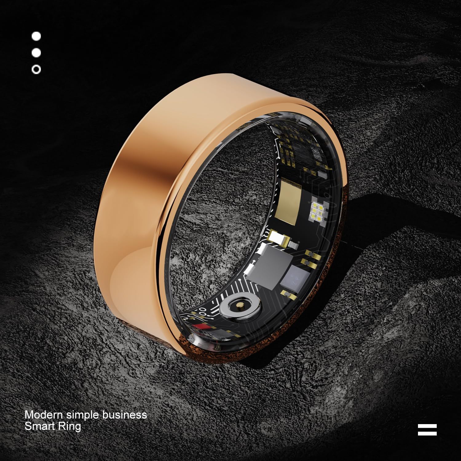 Smart Ring Health Tracker Fitness Sleep Heart Rate Blood Oxygen For Men And Women,IP68 Waterproof Level Bluetooth Rings