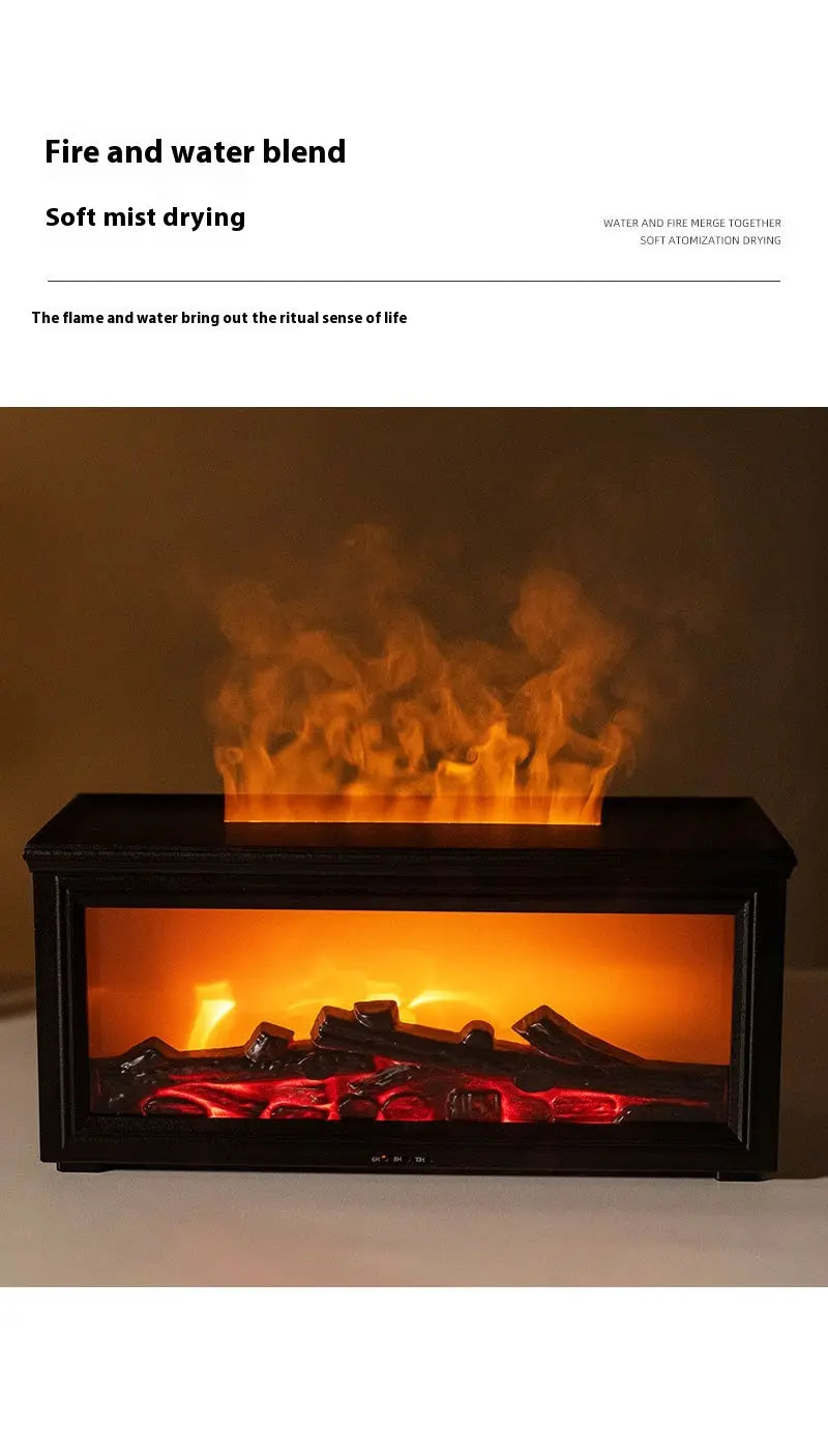 Simulation 3d Fireplace Flame Aroma Diffuser Household Desk